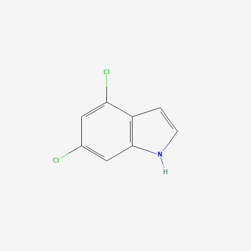 4,6-DICHLOROINDOLE (CAS: 101495-18-5) - Chemical Structure and Molecular Formula 