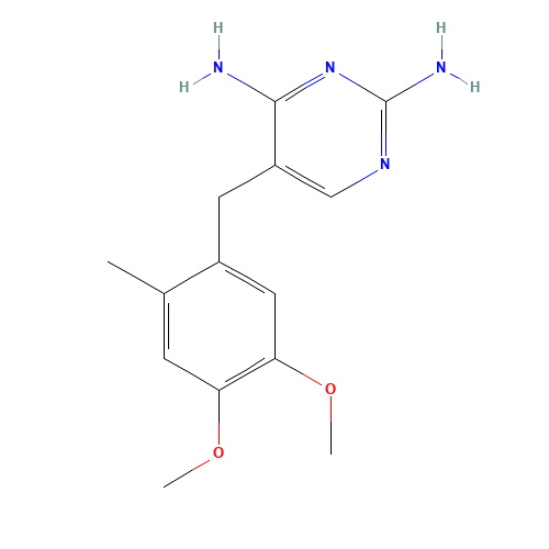 5-(4,5-dimethoxy-2-methylbenzyl)-2,4-diaminopyrimidine (CAS: 6981-18-6) - Related Chemical Product