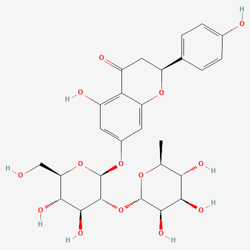 7-(2-O-(6-deoxy-alpha-L-mannopyranosyl)-beta-D-glucopyranosyloxy)-2,3-dihydro-4',5,7-trihydroxyflavone (CAS: 10236-47-2) - Related Chemical Product