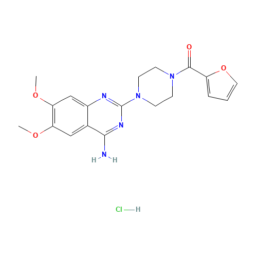 Prazosin hydrochloride Prazosin (CAS: 19237-84-4) - Chemical Structure and Molecular Formula 