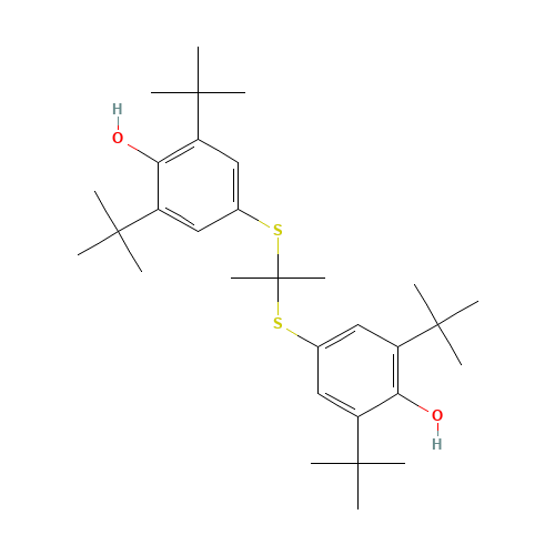 Probucol (CAS: 23288-49-5) - Chemical Structure and Molecular Formula 