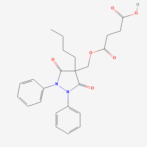 4-BUTYL-4-[HYDROXYMETHYL]-1,2-DIPHENYL-3,5-PYRAZOLIDINEDIONE HYDROGEN SUCCINATE [ESTER] (CAS: 27470-51-5) - Related Chemical Product