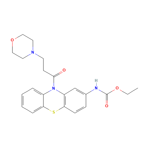 CARBAMIC ACID,[10-[3-(4-MORPHOLINYL)-1-OXOPROPYL]-10H-PHENOTHIAZIN-2-YL]-,ETHYL ESTER (CAS: 31883-05-3) - Related Chemical Product