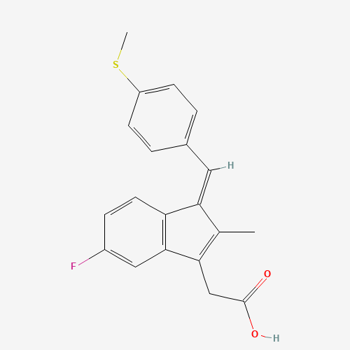 SULINDAC SULFIDE (CAS: 32004-67-4) - Chemical Structure and Molecular Formula 