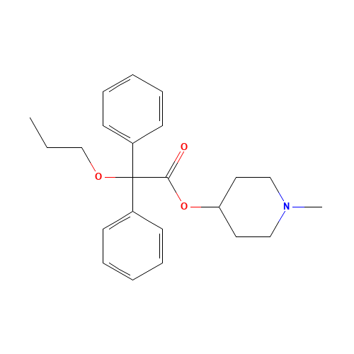 (1-Methyl-4-piperidyl) 2,2-diphenyl-2-propoxy-acetate (CAS: 60569-19-9) - Related Chemical Product