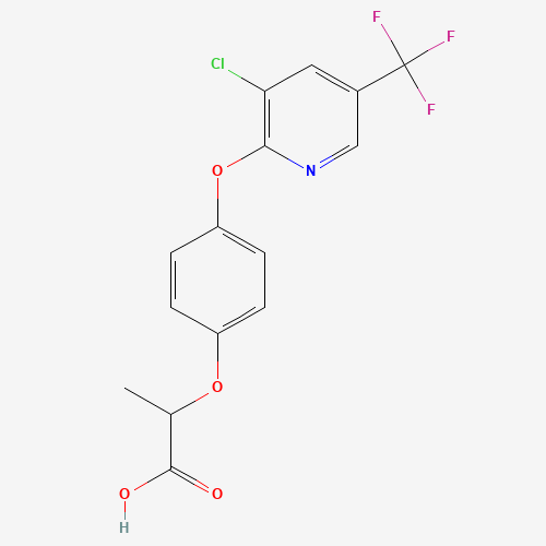 2-[4-[3-chloro-5-(trifluoromethyl)pyridin-2-yl]oxyphenoxy]propanoic acid (CAS: 69806-34-4) - Related Chemical Product