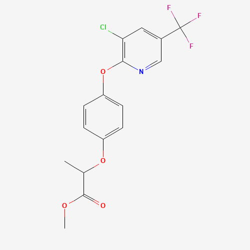 Methyl 2-(4-((3-chloro-5-(trifluoromethyl)-2-pyridinyl)oxy)phenoxy)propanoate (CAS: 69806-40-2) - Related Chemical Product
