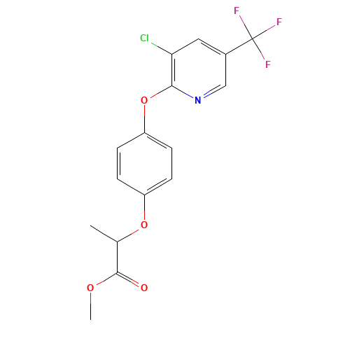 Methyl 2-(4-((3-chloro-5-(trifluoromethyl)-2-pyridinyl)oxy)phenoxy)propanoate (CAS: 69806-40-2) - Related Chemical Product