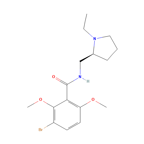 Remoxipride (CAS: 80125-14-0) - Chemical Structure and Molecular Formula 
