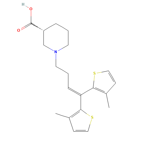 Tiagabine (CAS: 115103-54-3) - Chemical Structure and Molecular Formula 