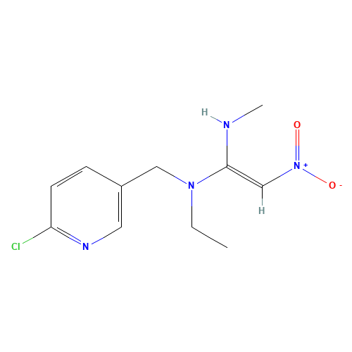 Nitenpyram (CAS: 120738-89-8) - Chemical Structure and Molecular Formula 