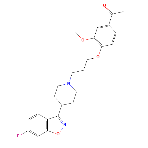ILOPERIDONE (CAS: 133454-47-4) - Chemical Structure and Molecular Formula 