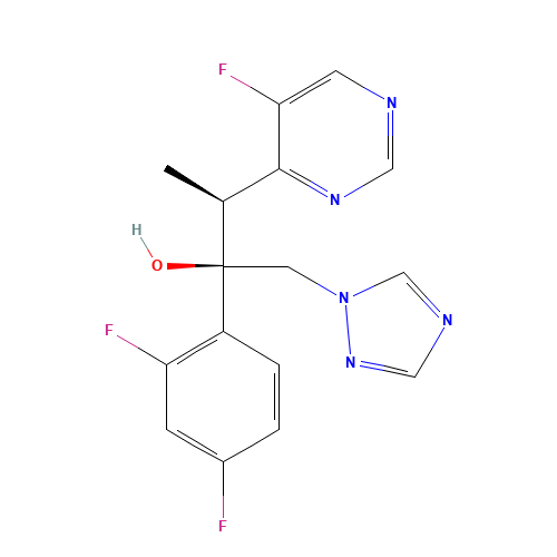 VORICONAZOLE (CAS: 137234-62-9) - Chemical Structure and Molecular Formula 