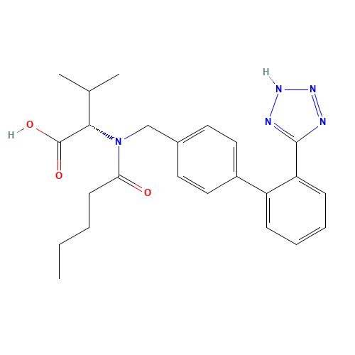 3-Methyl-2-[pentanoyl-[[4-[2-(2H-tetrazol-5-yl)phenyl]phenyl]methyl]amino]-butanoic acid (CAS: 137862-53-4) - Related Chemical Product
