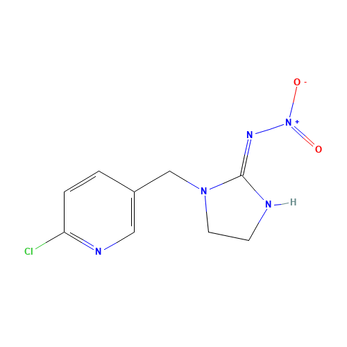 1-((6-Chloro-3-pyridinyl)methyl)-N-nitro-imidazolidinimine (CAS: 138261-41-3) - Related Chemical Product