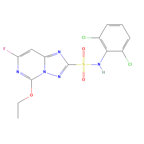 DICLOSULAM (CAS: 145701-21-9) - Chemical Structure and Molecular Formula 