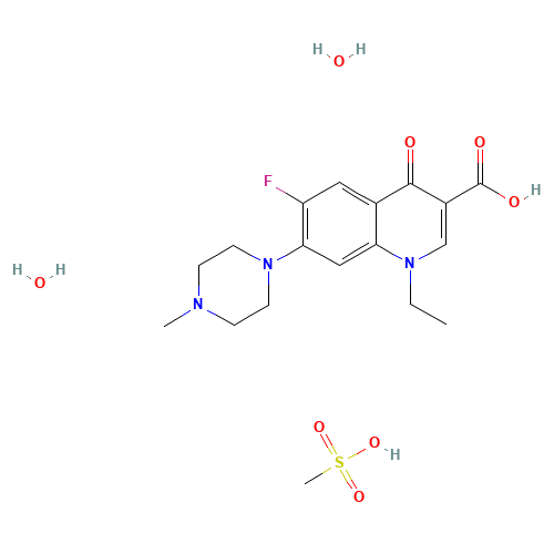 1-ETHYL-6-FLUORO-7-(4-METHYLPIPERAZIN-1-YL)-4-OXO-QUINOLINE-3-CARBOXYLIC ACID (CAS: 149676-40-4) - Related Chemical Product