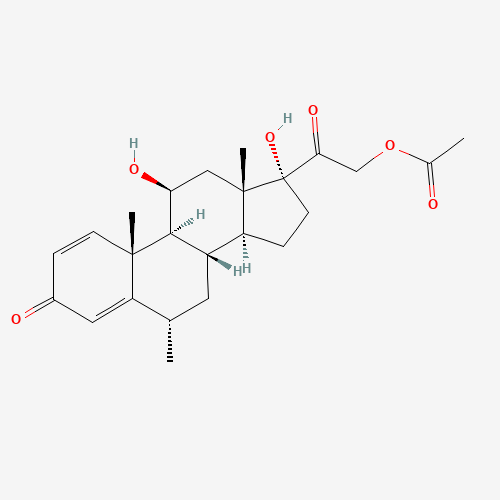 Methylprednisolone acetate (CAS: 53-36-1) - Chemical Structure and Molecular Formula 