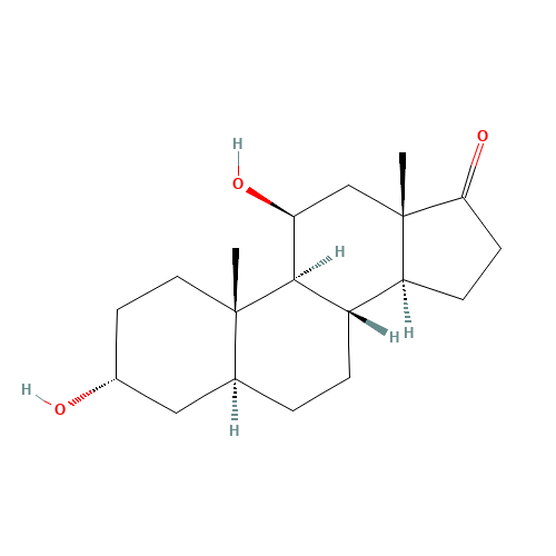 11-BETA-HYDROXYANDROSTERONE (CAS: 57-61-4) - Chemical Structure and Molecular Formula 