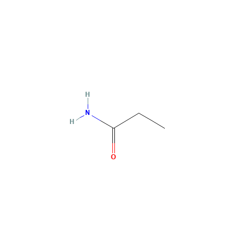 Propionamide (CAS: 79-05-0) - Chemical Structure and Molecular Formula 