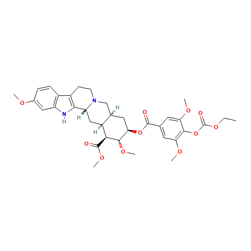 SYROSINGOPINE (CAS: 84-36-6) - Chemical Structure and Molecular Formula 