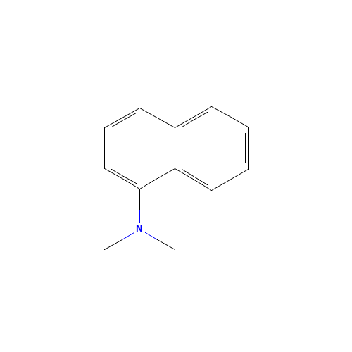 N,N-Dimethyl-1-naphthylamine (CAS: 86-56-6) - Chemical Structure and Molecular Formula 
