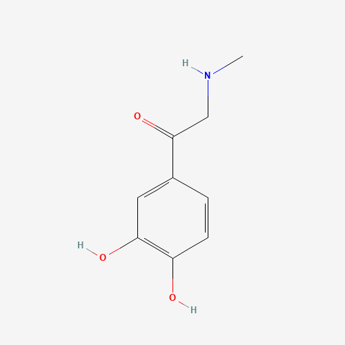 Adrenalone (CAS: 99-45-6) - Chemical Structure and Molecular Formula 