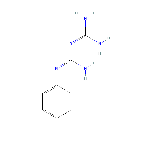 PHENYLBIGUANIDE (CAS: 102-02-3) - Chemical Structure and Molecular Formula 