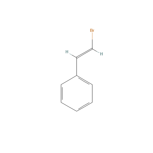 beta-Bromostyrene (CAS: 103-64-0) - Chemical Structure and Molecular Formula 