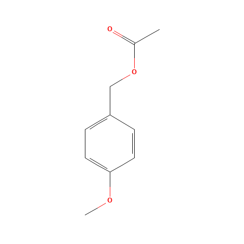 Anisyl acetate (CAS: 104-21-2) - Chemical Structure and Molecular Formula 