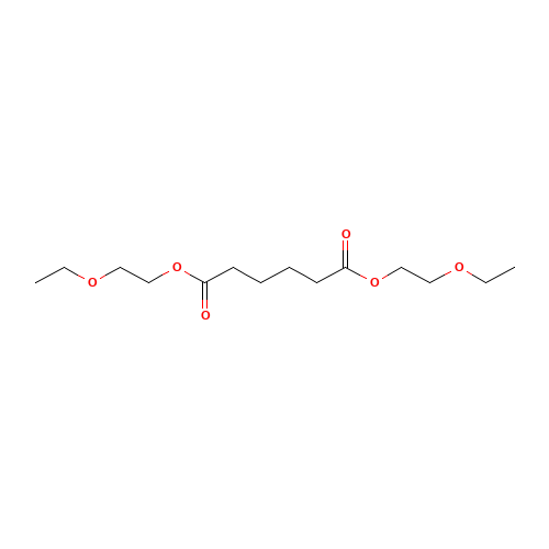 BIS(2-ETHOXYETHYL)ADIPATE (CAS: 109-44-4) - Chemical Structure and Molecular Formula 