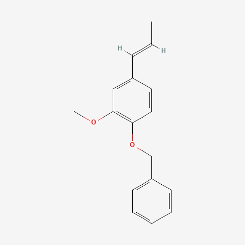 1-Benzyloxy-2-methoxy-4-propenylbenzene (CAS: 120-11-6) - Chemical Structure and Molecular Formula 