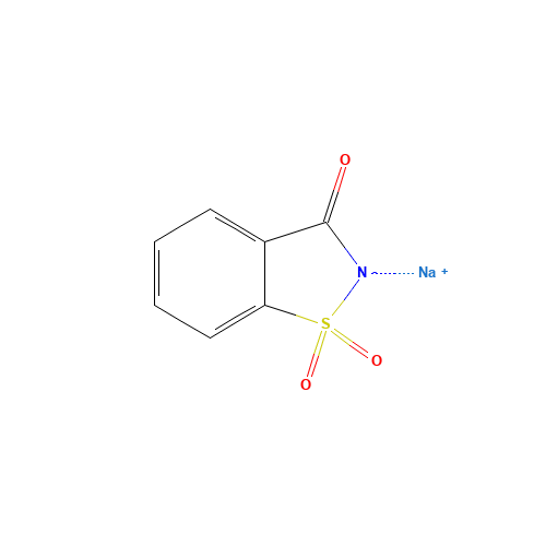 Saccharin sodium (CAS: 128-44-9) - Chemical Structure and Molecular Formula 