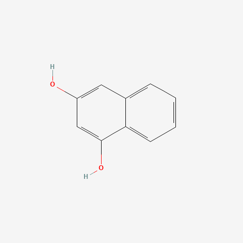 1,3-DIHYDROXYNAPHTHALENE (CAS: 132-86-5) - Chemical Structure and Molecular Formula 