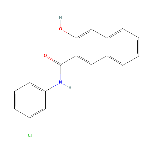 N-(5-Chloro-2-methylphenyl)-3-hydroxynaphthalene-2-carboxamide (CAS: 135-63-7) - Related Chemical Product