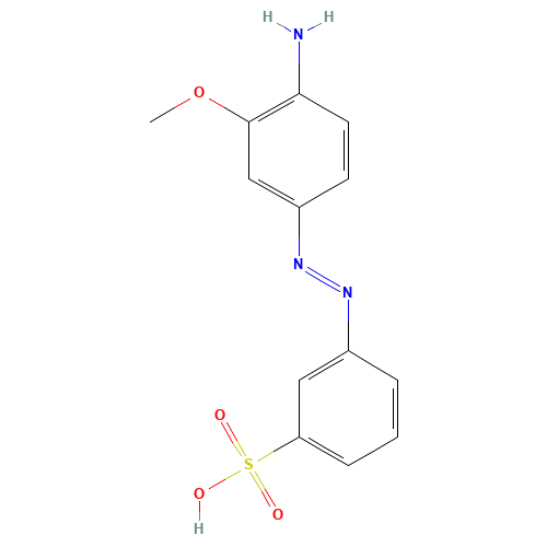 3-METHOXY-4-AMINO AZO BENZENE-3'-SULFONIC ACID (CAS: 138-28-3) - Related Chemical Product