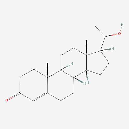 4-PREGNEN-20-ALPHA-OL-3-ONE (CAS: 145-14-2) - Chemical Structure and Molecular Formula 
