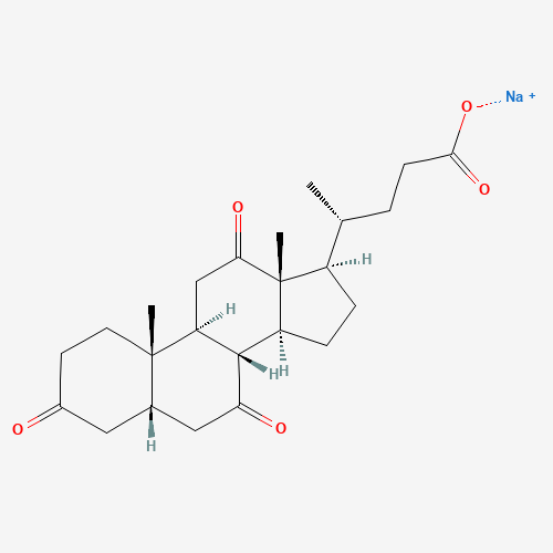 Sodium dehydrocholate (CAS: 145-41-5) - Chemical Structure and Molecular Formula 