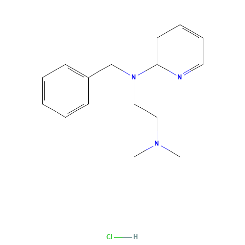 TRIPELENNAMINE HYDROCHLORIDE (CAS: 154-69-8) - Related Chemical Product