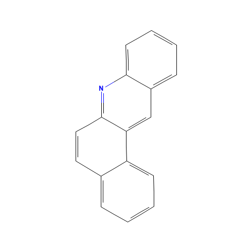 BENZO(A)ACRIDINE (CAS: 225-11-6) - Chemical Structure and Molecular Formula 