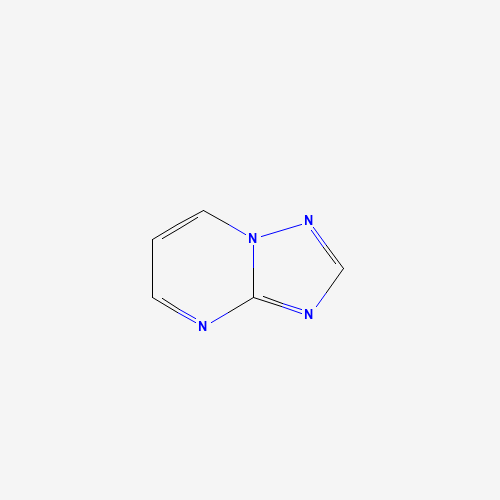 1,2,4-TRIAZOLO[1,5-A]PYRIMIDINE (CAS: 275-02-5) - Chemical Structure and Molecular Formula 