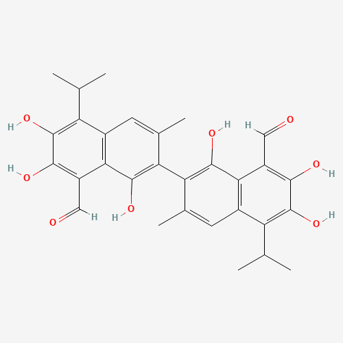 GOSSYPOL (CAS: 303-45-7) - Chemical Structure and Molecular Formula 