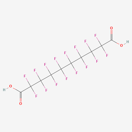HEXADECAFLUOROSEBACIC ACID (CAS: 307-78-8) - Chemical Structure and Molecular Formula 