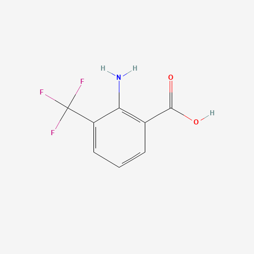 2-AMINO-3-(TRIFLUOROMETHYL)BENZOIC ACID (CAS: 313-12-2) - Chemical Structure and Molecular Formula 