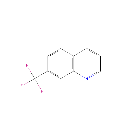 7-(TRIFLUOROMETHYL)QUINOLINE (CAS: 325-14-4) - Chemical Structure and Molecular Formula 