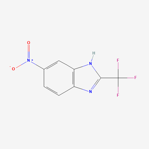 5-Nitro-2-trifluoromethylbenzimidazole (CAS: 327-19-5) - Chemical Structure and Molecular Formula 
