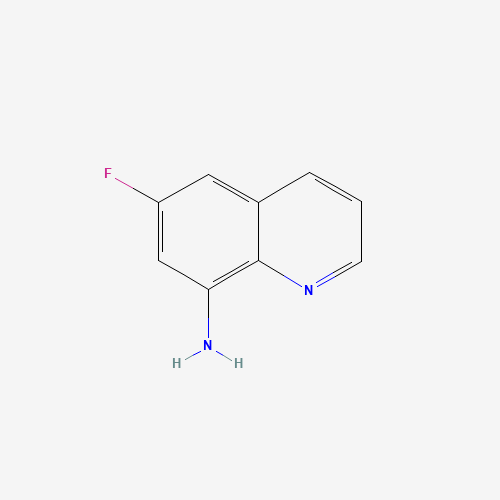 6-FLUOROQUINOLIN-8-AMINE (CAS: 343-54-4) - Chemical Structure and Molecular Formula 