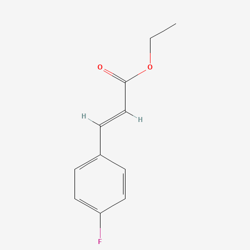 3-(4-FLUORO-PHENYL)-ACRYLIC ACID ETHYL ESTER (CAS: 352-03-4) - Chemical Structure and Molecular Formula 