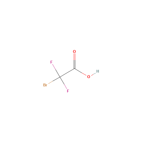 BROMODIFLUOROACETIC ACID (CAS: 354-08-5) - Chemical Structure and Molecular Formula 