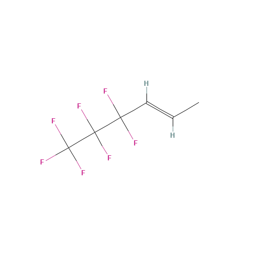 4,4,5,6,6,6-Heptafluoro-2-hexene (CAS: 355-95-3) - Chemical Structure and Molecular Formula 